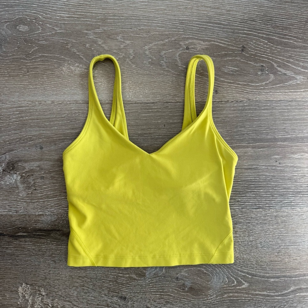 Lululemon Yellow align tank size 2